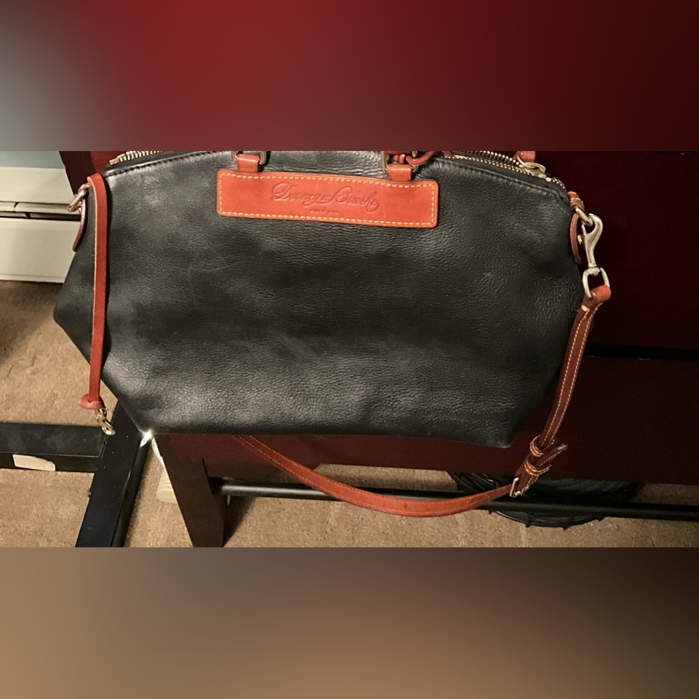 Donny Burke Leather Bag - 2 Tone